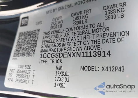 2022 Chevrolet Colorado 2Wd Short Box Z71 from USA, damaged, VIN 1GCGSDENXN1113914